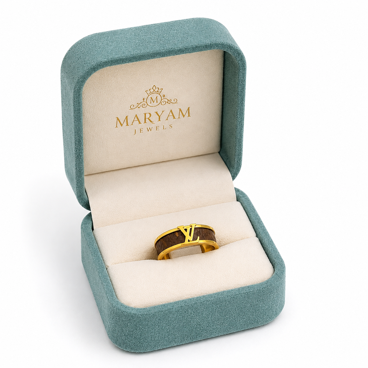 Luxury Gold Crystal Ring