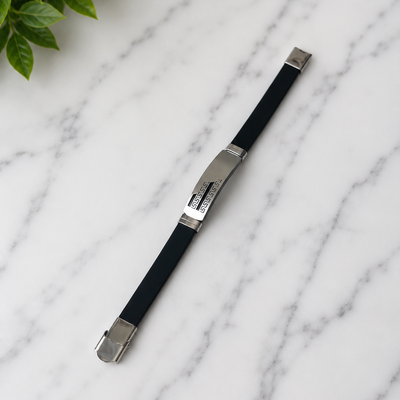 Urban Black Steel Bracelet