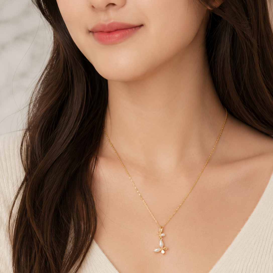 Pearl Butterfly Pendant