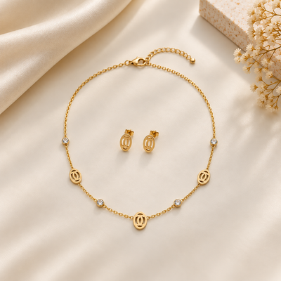 Effortless Luxury Necklace & Earrings Set