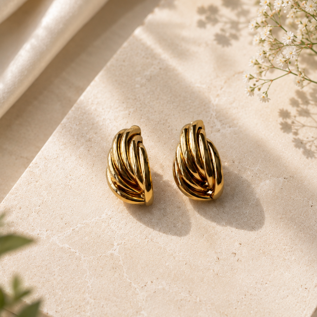 Golden glamour in every twist