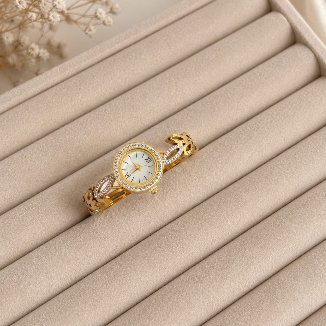 Golden Petal Luxe Watch