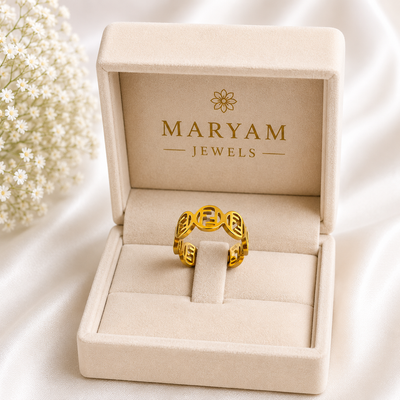 Luxury Gold Crystal Ring