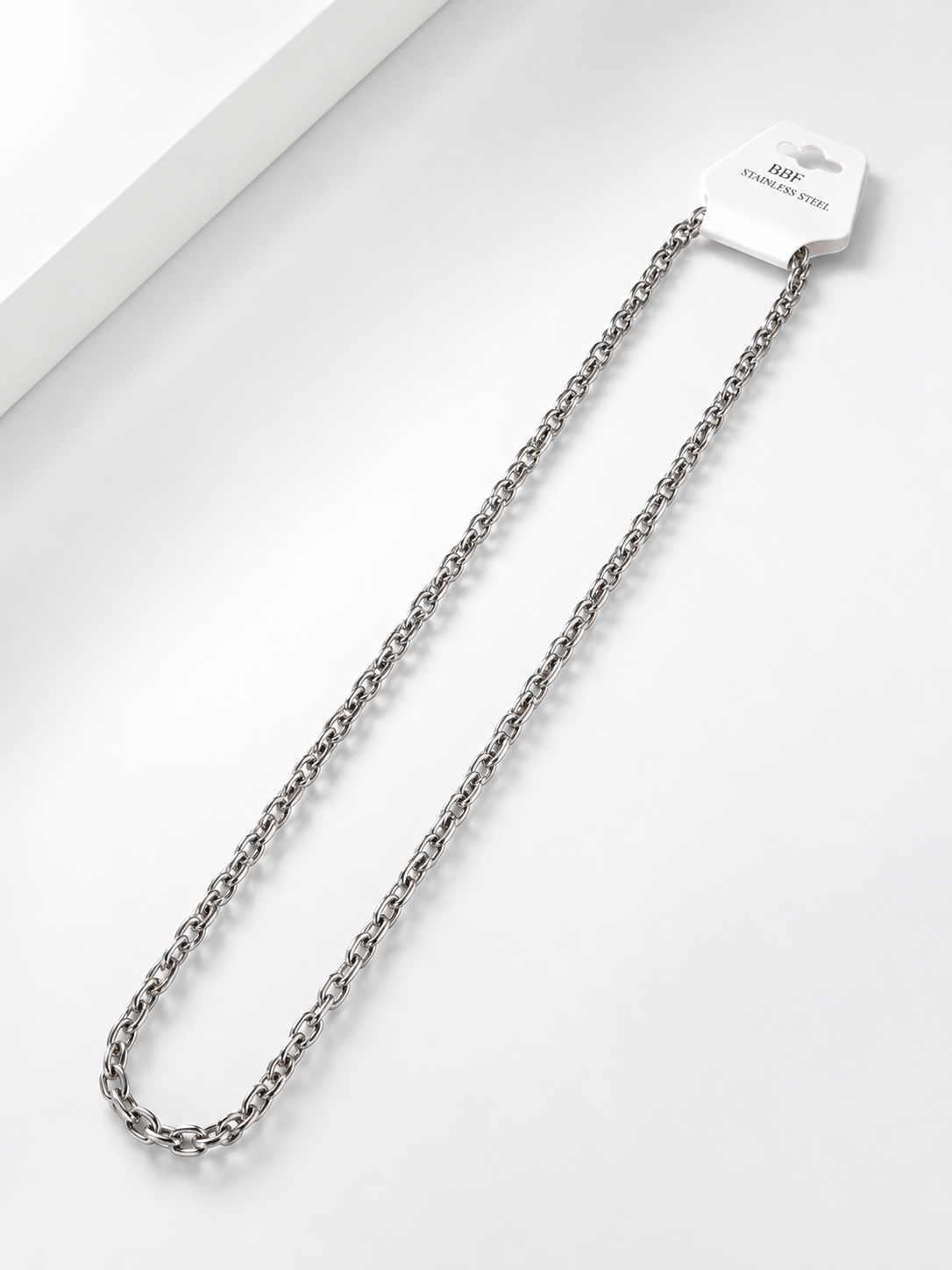 A silver-toned metal stainless steel chain necklace in doha at qatar