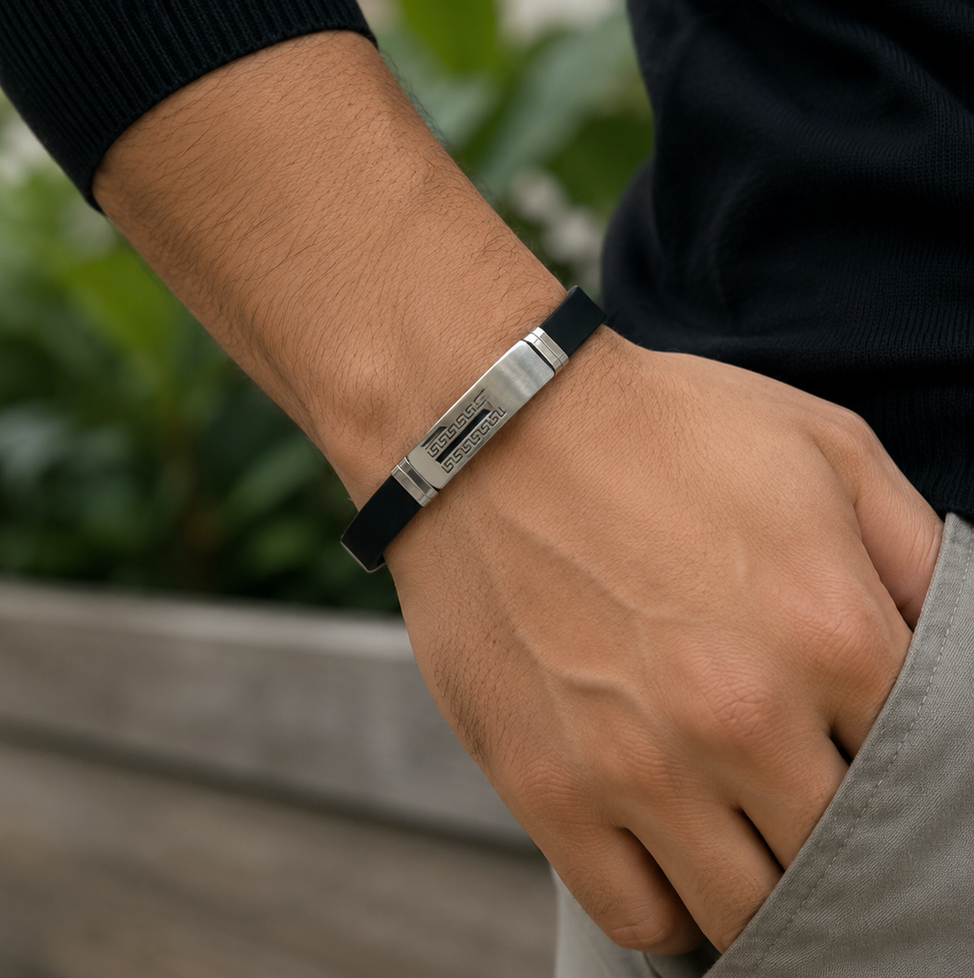 Urban Black Steel Bracelet