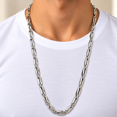 Men's Silver Chain Necklace