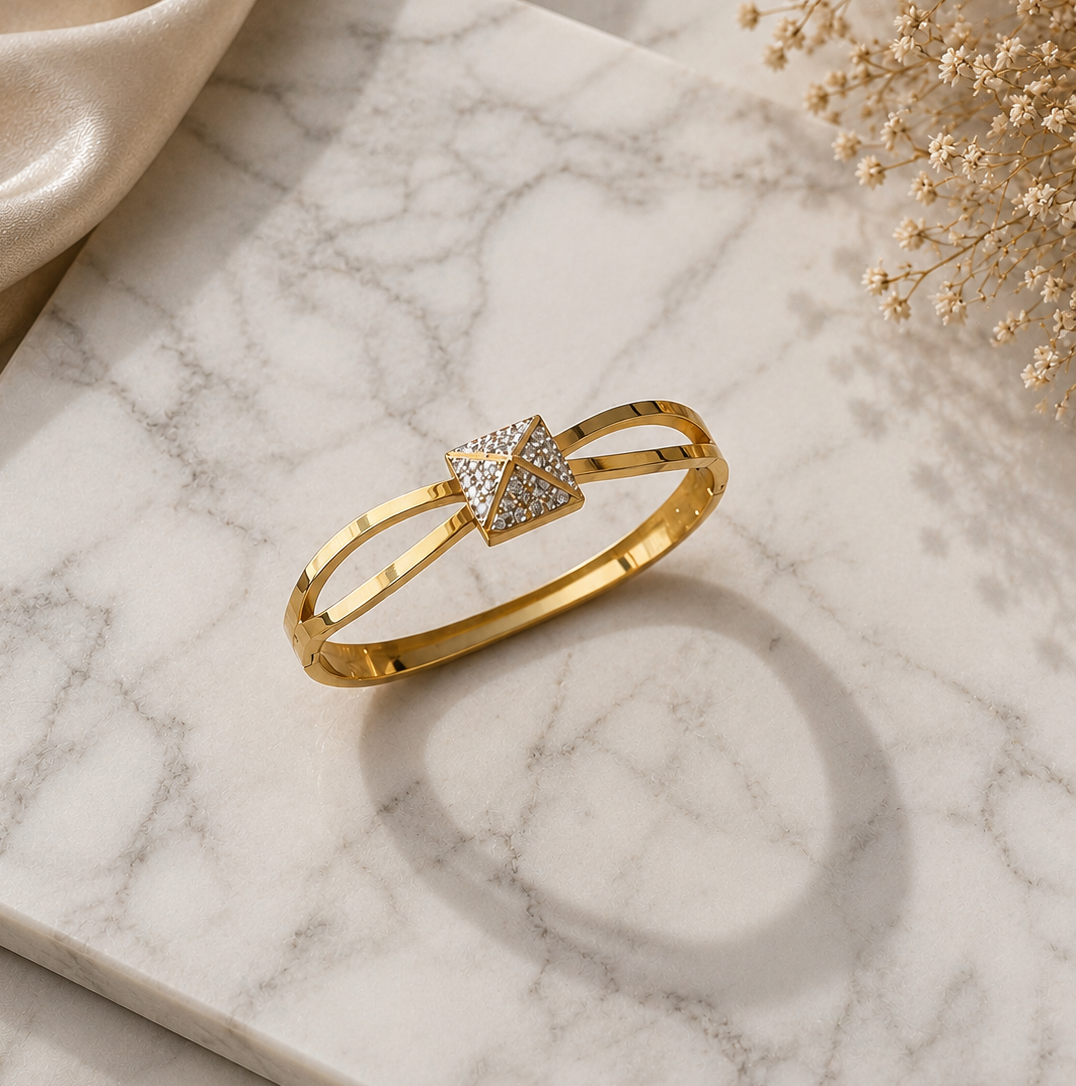 Pyramid Spark Bangle