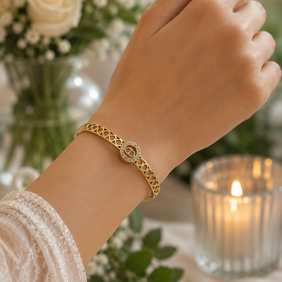 Aurora Charm Bangle