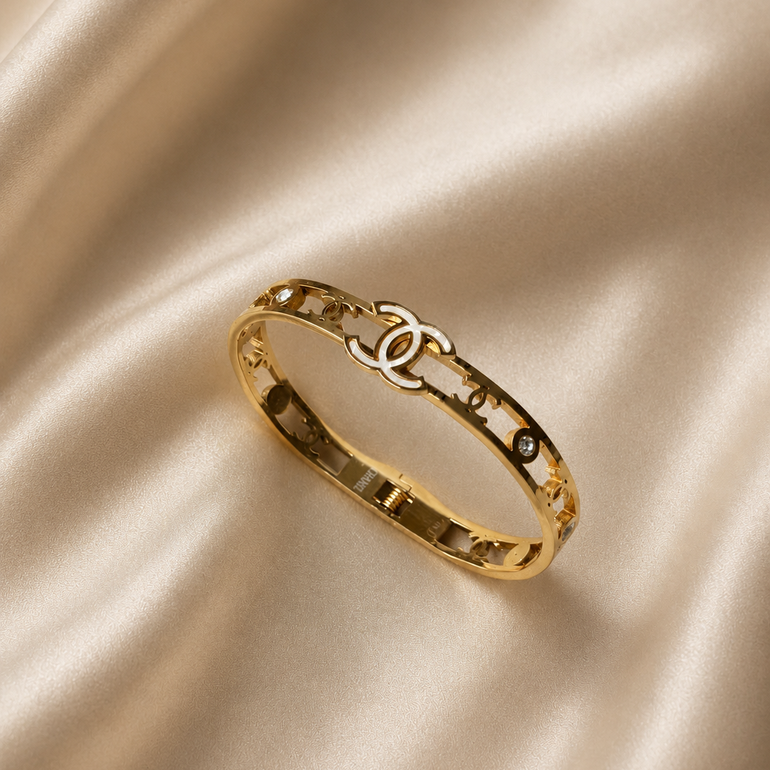 Chanel Premium Stainless Steel Women's Bangle