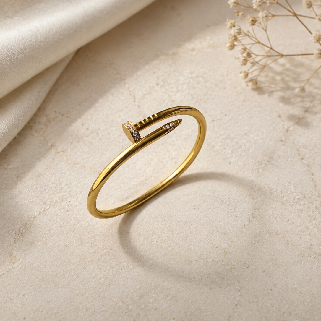 Golden Nail Luxe Bangle