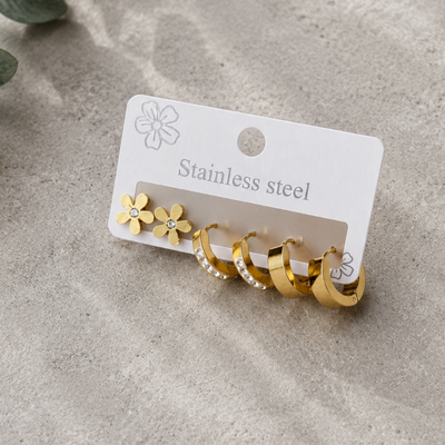 Petal Shine Hoops