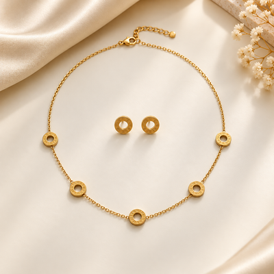 Timeless Roman Elegance necklace and earrings set