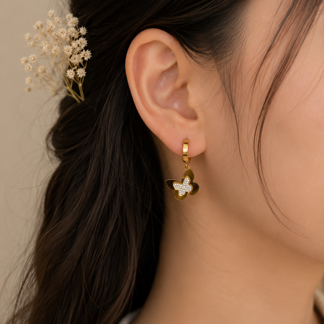 Floral beauty earrings