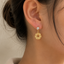 Crystal Flower Drop Earrings