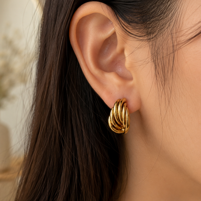 Golden glamour in every twist