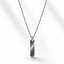 Buy premium men's silver bar pendant necklace in Doha, Qatar. Stainless steel, waterproof, fade-resistant minimalist necklace with fast delivery across Qatar.