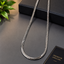 Buy premium men's stainless steel herringbone chain necklace in Doha, Qatar. Waterproof, fade-resistant silver flat chain with fast delivery across Qatar.