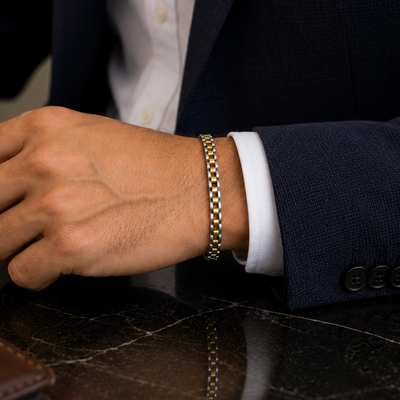 Silver & Gold Stainless Steel Bracelet